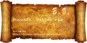 Buczkó Viktória névjegykártya